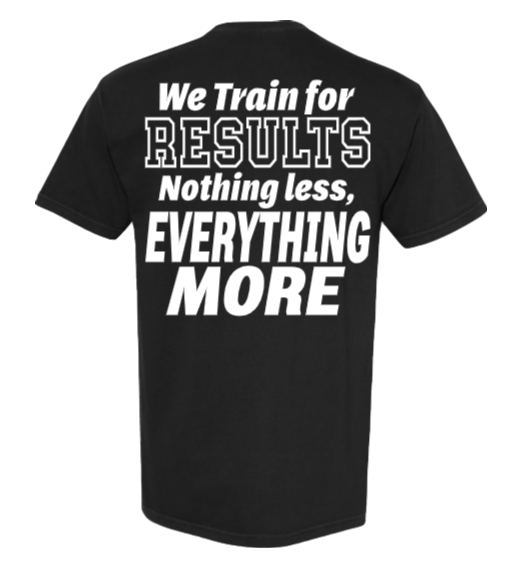 SWOLE Fitness "Train for Results" — Heavyweight T-Shirt