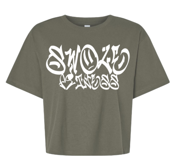 SWOLE Graffiti — Women’s Boxy Heavyweight T-Shirt