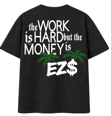 EZ$ Gang — Oversized Drop-Shoulder T-Shirt