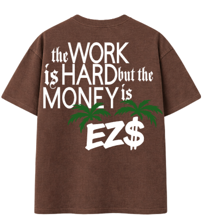 EZ$ Gang — Oversized Drop-Shoulder T-Shirt